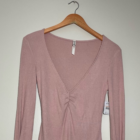 NWT Free People Cozy Up With Me Bodysuit - Picture 2 of 8